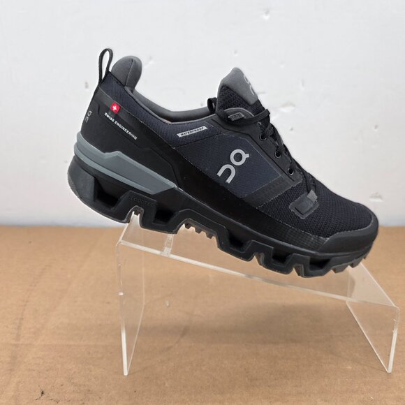 On Cloudwander Waterproof Hiking/Walking Shoes Women's Sz 9.5 Black Eclipse - Picture 12 of 14